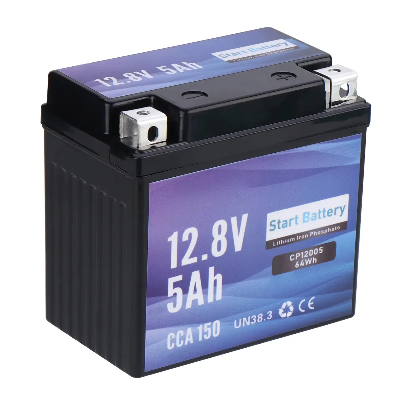 12.8V 5Ah Motorcycle Cranking Lithium LiFePO4 Battery - 2