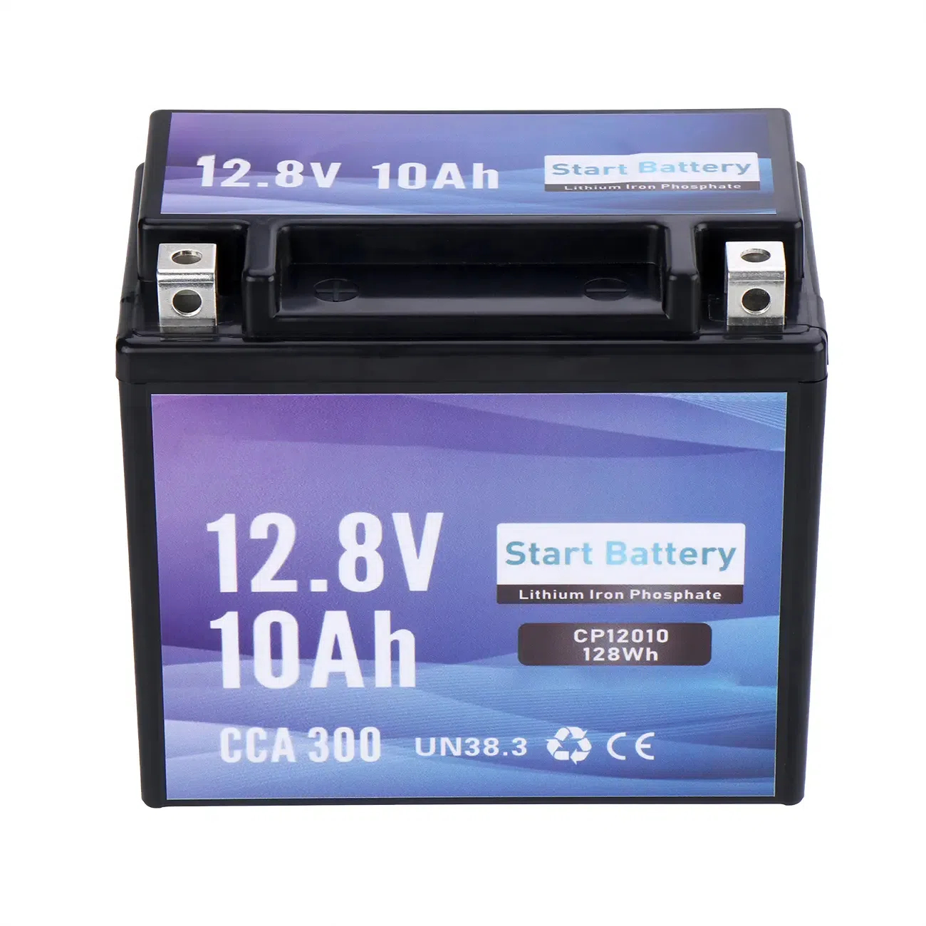 12.8V 10Ah Motorcycle Cranking Lithium LiFePO4 Battery